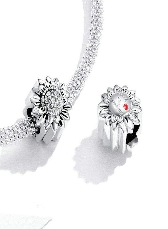 LAMOONY Sunflower Charm 925 Sterling Silver Sun Charm Flower Charm Love Gift Charm for Pandora Charm Bracelet (Sunflower A) - Image 4